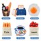 6pcs Cute 3D Resin Fridge Magnets - Creative Natural Food Shaped Magnets for Home Decor, Refrigerator, Magnetic Whiteboard or Blackboard